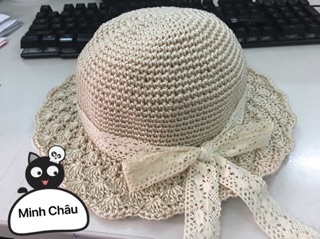 Mũ vành handmade cho bé