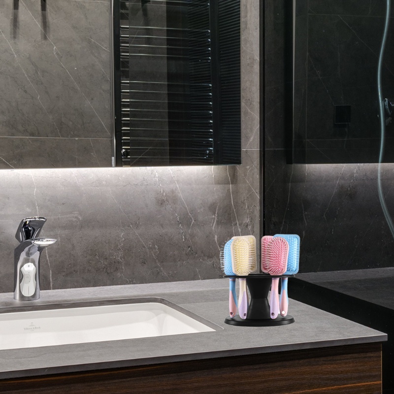 (Hàng Mới Về) Giá Đỡ Lược Cuộn Tròn Chuyên Dụng Cho Salon Làm Tóc