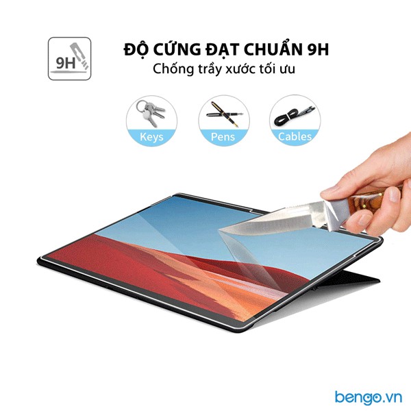 [Mã ELFLASH5 giảm 20K đơn 50K] Dán cường lực màn hình dành cho Microsoft Surface Pro X 9H