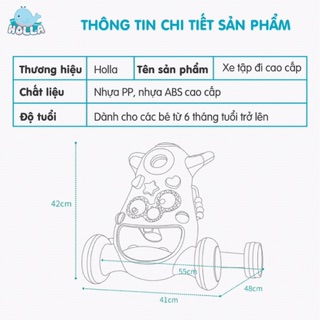 Xe tập đi Holla cho bé