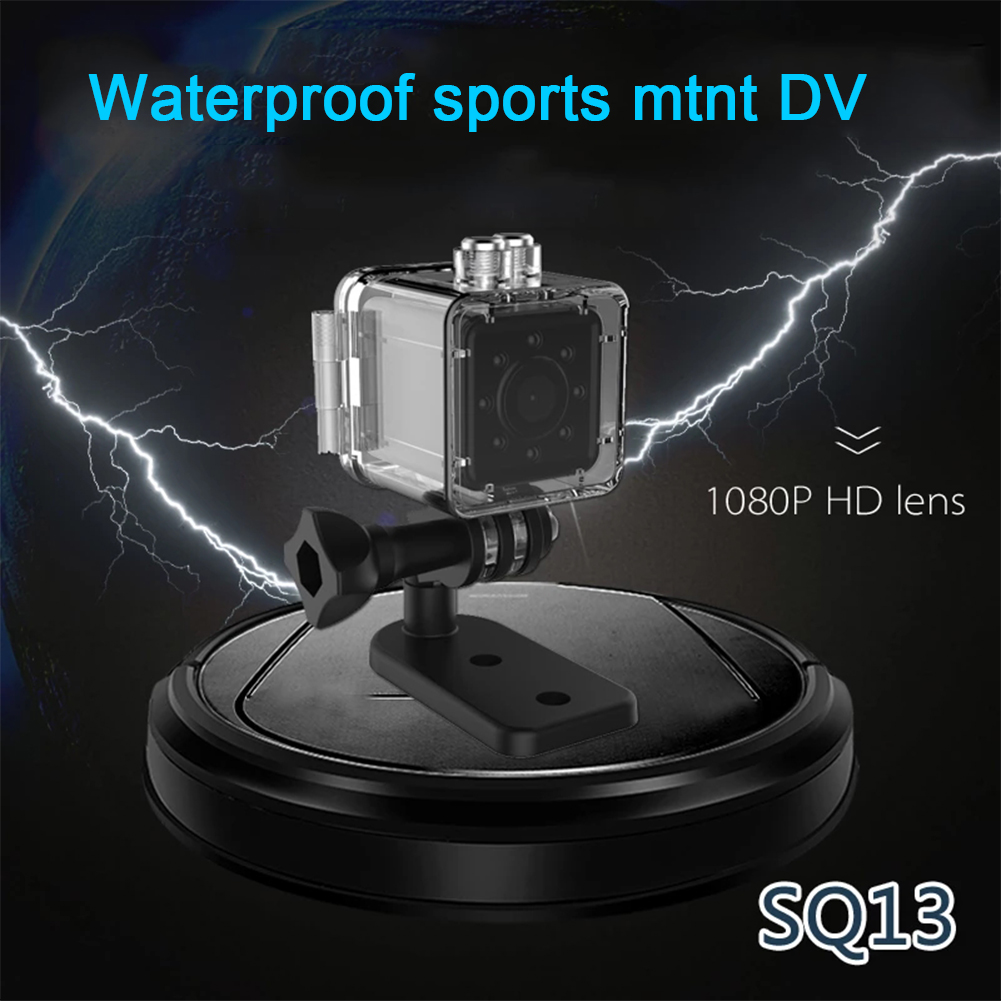 Máy ảnh mini wifi SQ13 Máy quay video chống nước Full HD 1080P Tầm nhìn ban đêm Máy quay góc rộng Micro