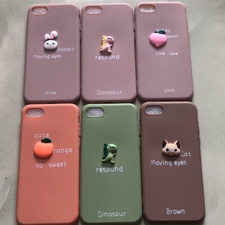 Iphone 7/ 8 Ốp lưng dẻo đính hình siêu dễ thương