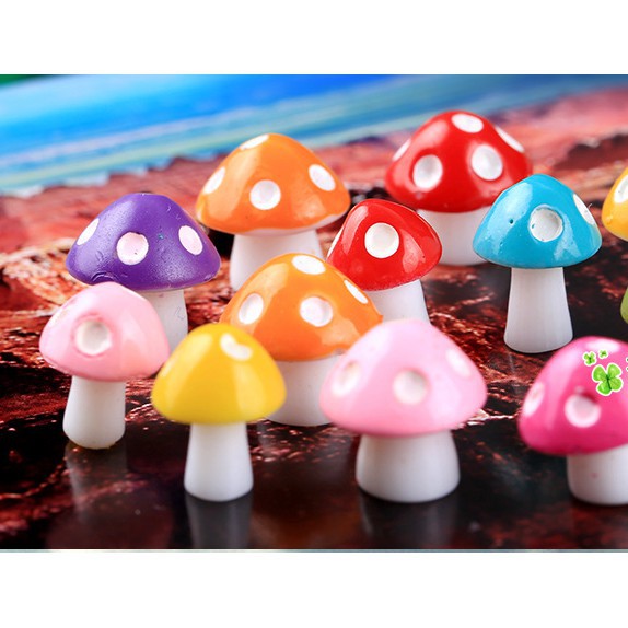 Nấm Mini - Phụ Kiện Trang Trí Tiểu Cảnh Sen Đá/Bonsai, Terrarium