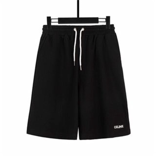 Quần Short Thể Thao Bằng cotton Lưng Thun Thêu Họa Tiết Thời Trang Cho Cặp Đôi