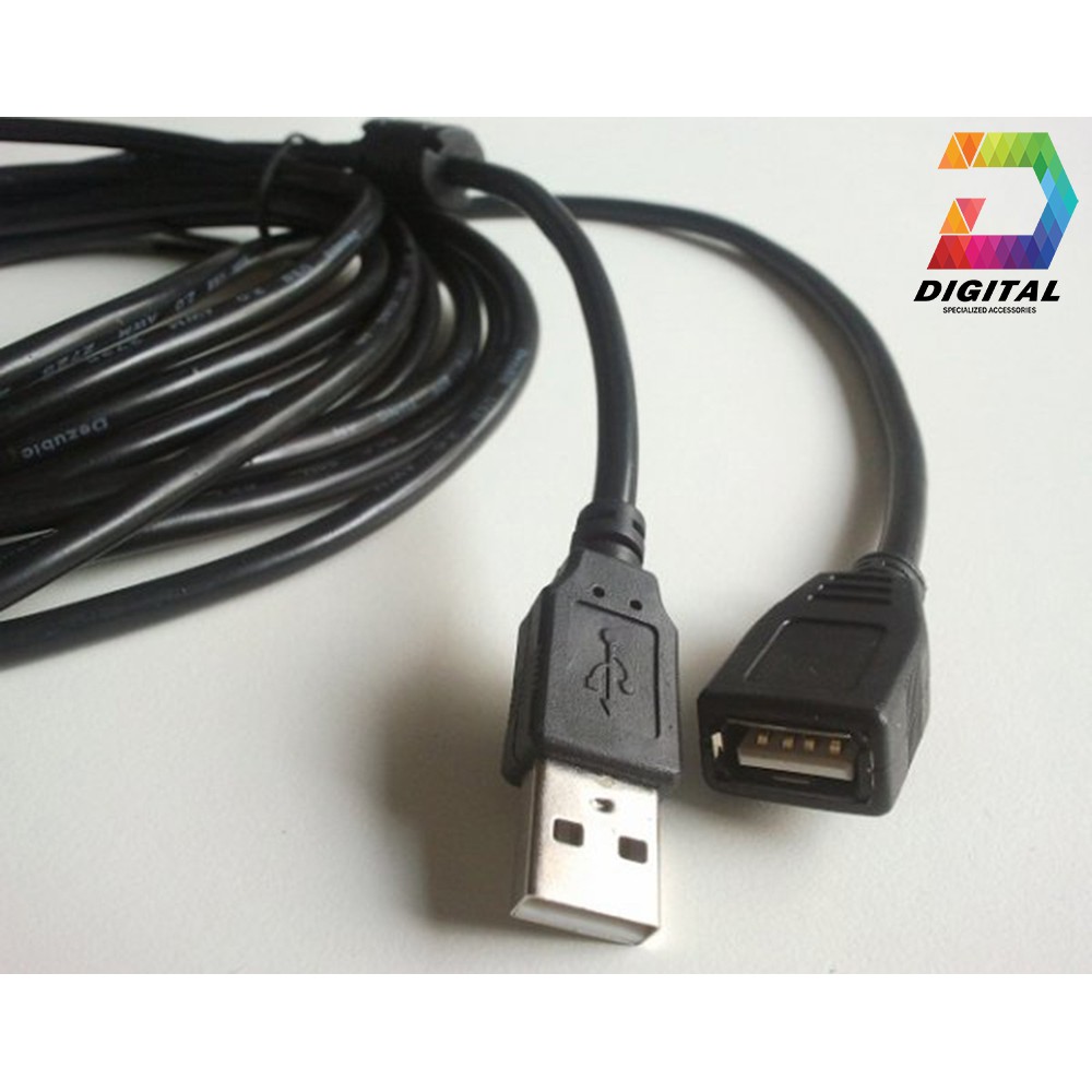 Cáp USB Nối Dài 1,5 Mét Xịn Không Nhiễu