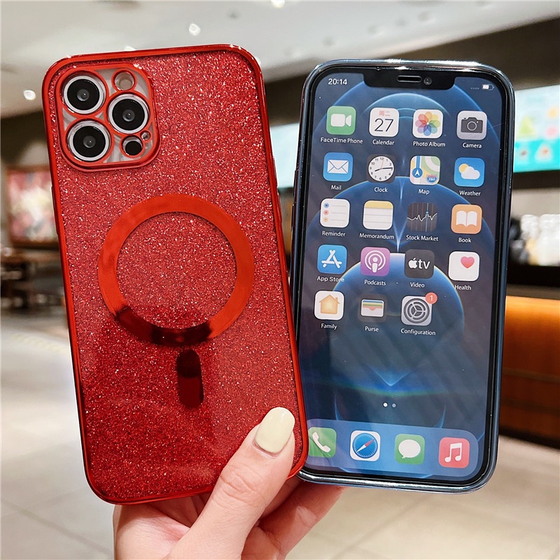 Ốp Điện Thoại Mềm Mạ Vàng/Bạc 6D Sang Trọng Cho Iphone 13 12 11 Pro MAX XR X XS MAX