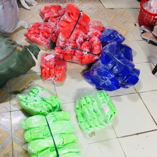 Combo 27 đôi dép tổ ong màu đỏ