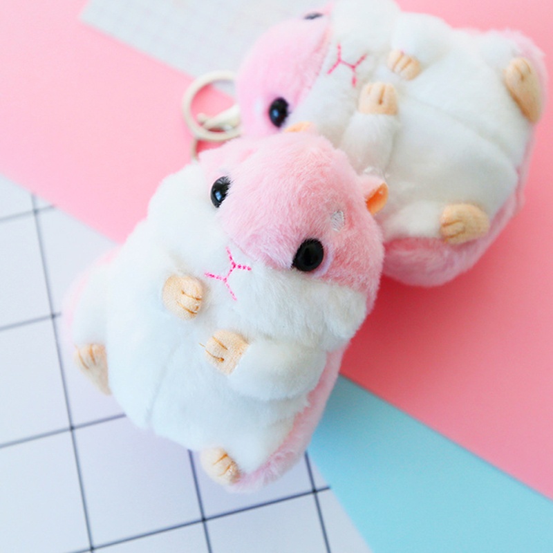 Móc Khóa Hình Chuột Hamster Nhồi Bông Xinh Xắn