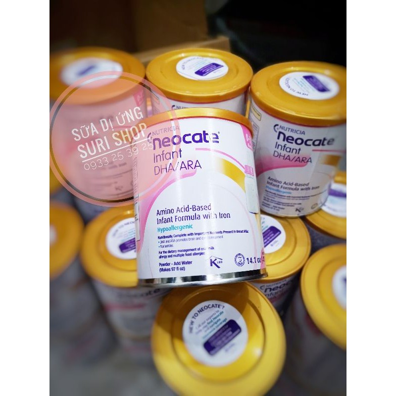 SỮA AXIT AMIN NEOCATE DÀNH CHO BÉ DỊ ỨNG ĐẠM SỮA BÒ 400GR