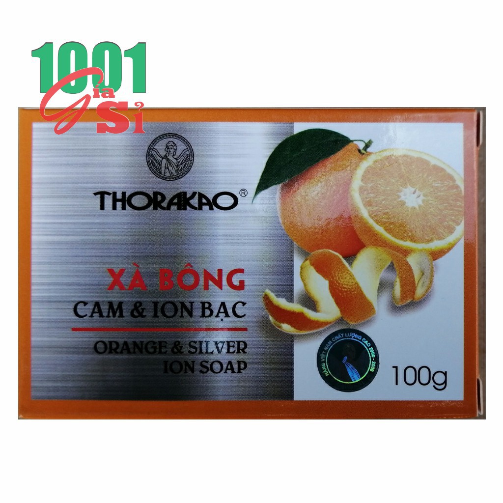 Xà Bông Cam, Bồ kết Và Ion Bạc Thorakao 100g