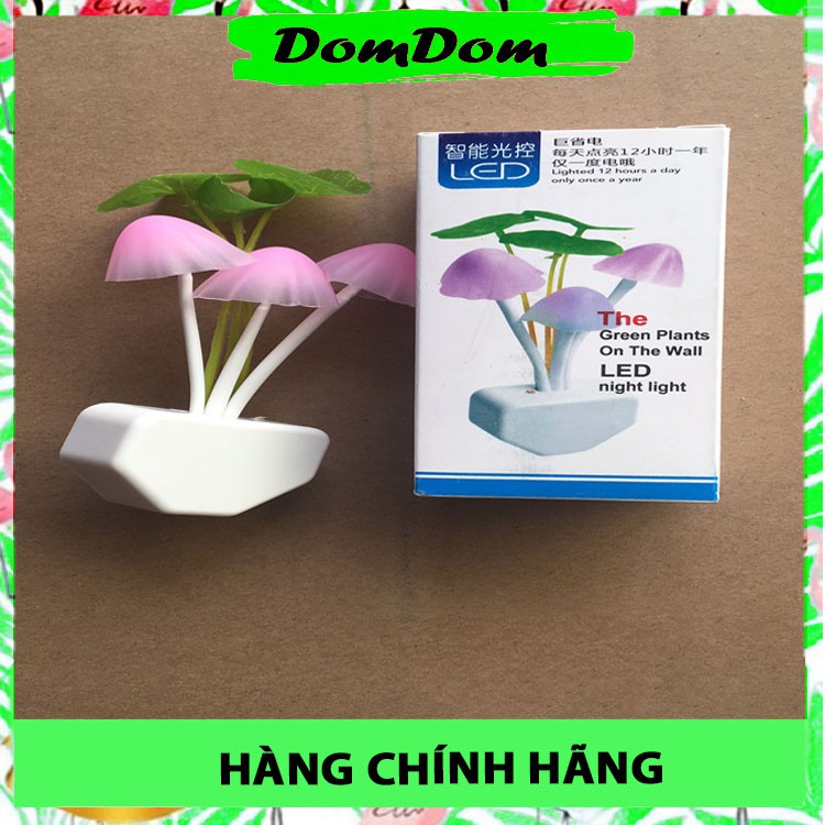 Đèn ngủ hình nấm dễ thương cảm biến ánh sáng tự động chuyển màu  - Domdom Store