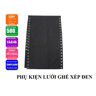 [CÓ SẴN] Phụ Kiện Lưới Và Dây Ghế Xếp Thư Giãn Đen New Golden Sea
