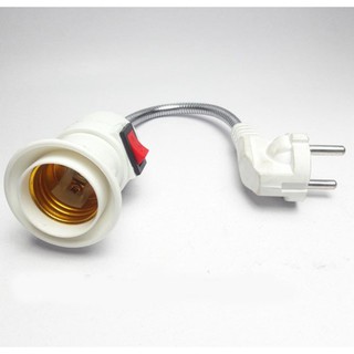Đuôi đèn E27 xoáy lò xo 360 độ