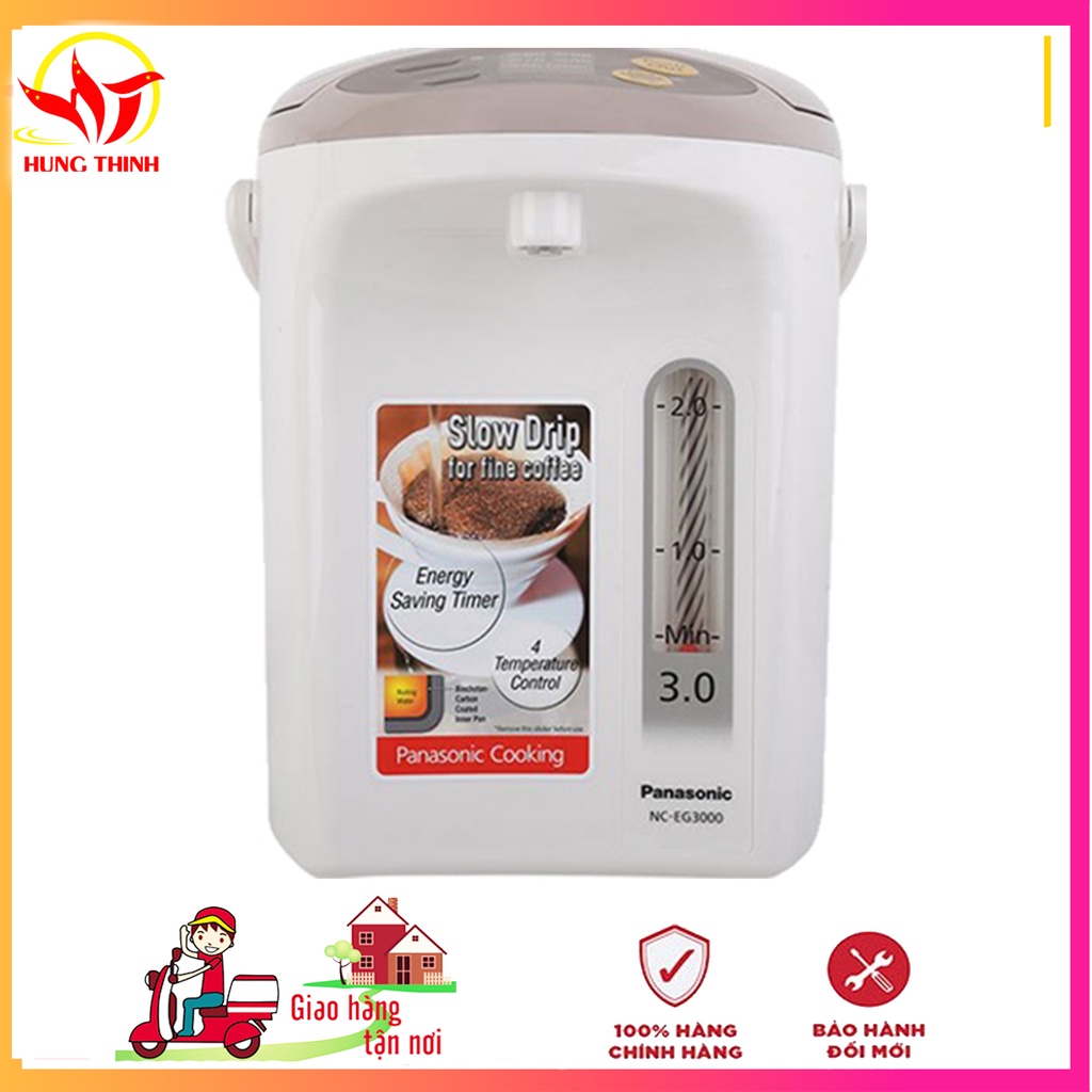 [BẢO HÀNH CHÍNH HÃNG ] Bình thủy điện Panasonic NC-EG3000 Thái Lan, 3L