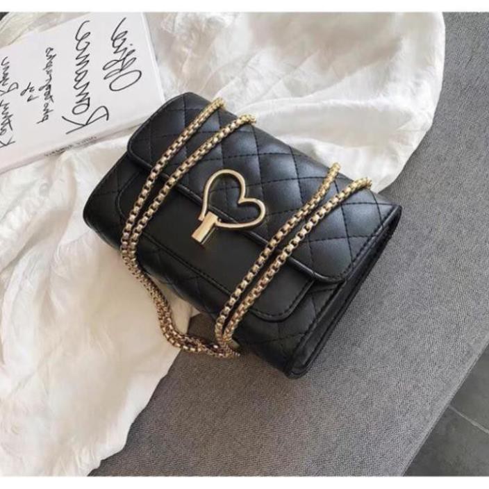 Túi Xách Nữ - Túi Đeo Chéo Khóa Trái Tim Siêu Đẹp Phong Cách Trẻ Trung | BigBuy360 - bigbuy360.vn
