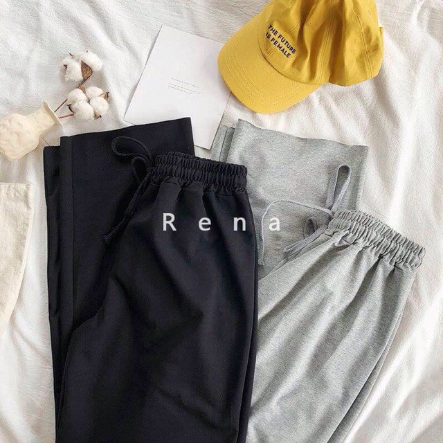 Quần nỉ ống rộng freesize
