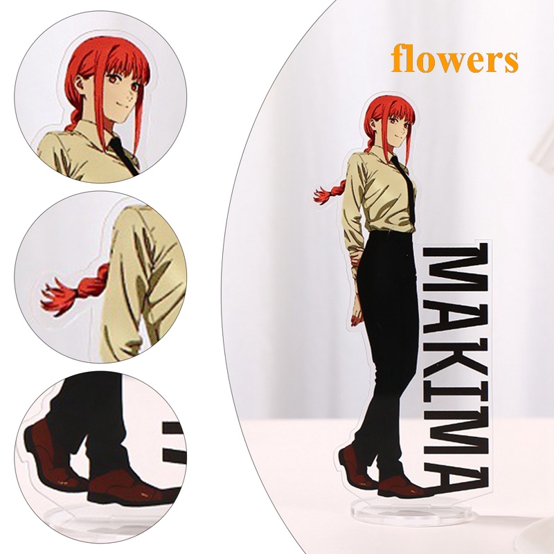Giá Đỡ Mô Hình Người Cưa Xích Makima Ngồi Trên Ghế Chất Liệu acrylic