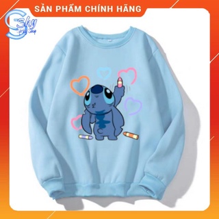 ÁO SWEATER UNISEX [Nhiều màu sắc] FORM RỘNG IN HÌNH STITCH BÚT CHÌ SIÊU CUTE