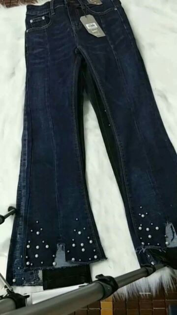 Quần  jean hạt hình  that