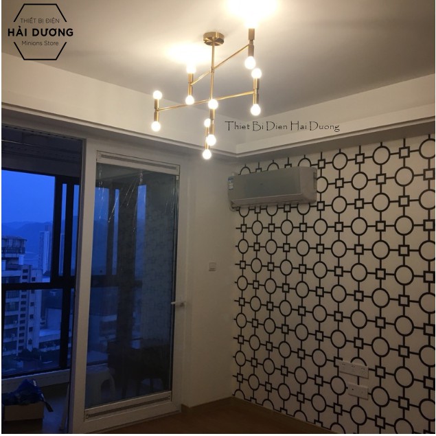 Đèn thả chùm decor phong cách châu Âu - TN832  - Đã Bao Gồm 12 Bóng Led 3w - Bảo hành 12 tháng