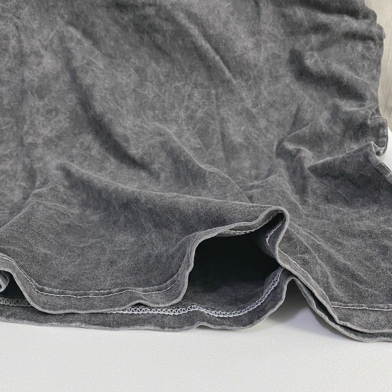 [sẵn ] Áo Thun Loang Cotton Wash Xám B@DHABIT ullzang [ ảnh thật &amp; sẵn ]