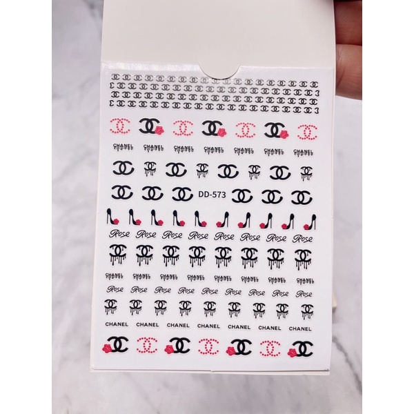 sticker 3d thương hiệu dán móng tay nail