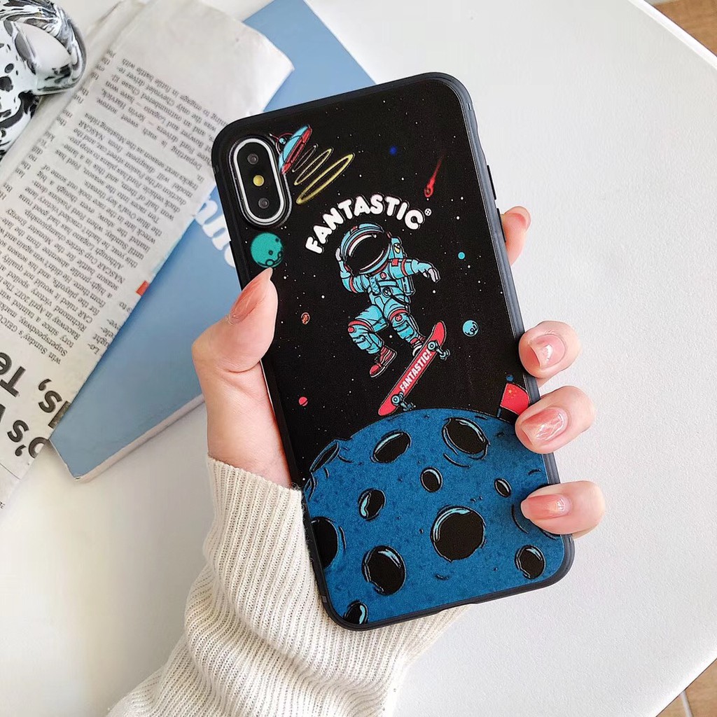 Ốp lưng TPU mềm hình vụ trụ cho IPhone X XR XS max 6s 7 8Plus | BigBuy360 - bigbuy360.vn