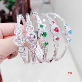LẮC TAY KIM TIỀN ĐỦ MÀU CHO NỮ CAO CẤP - VÒNG TAY BẠC