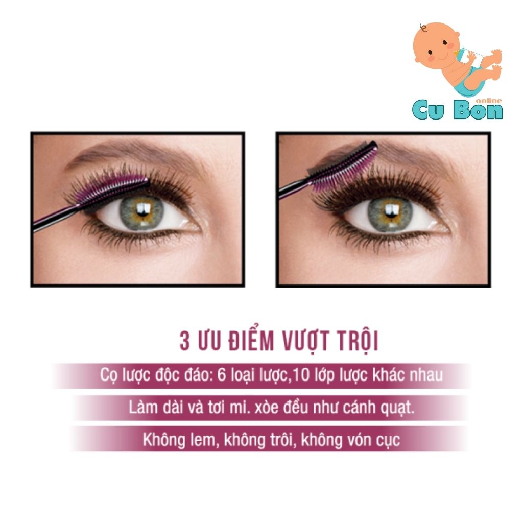 Chuốt mi Mascara Maybelline Lash Sensational Mascara của Mỹ là chải lông mi lập tức làm dài cong và dày mi gấp 5 lần