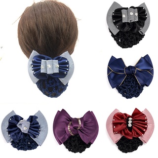 Búi tóc lưới đính nơ 😍FREESHIP😍 lưới búi tóc hình nơ, búi tóc lưới hình nơ