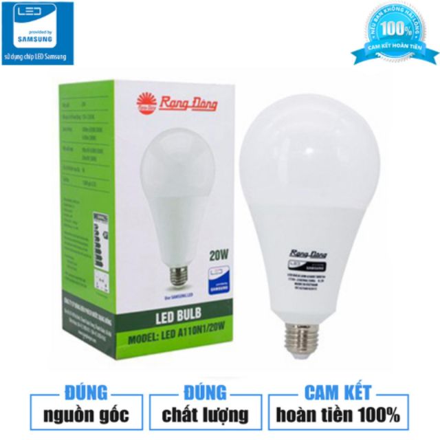 Bóng đèn led 20w rạng đông