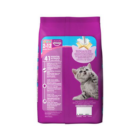 [1.1kg] hạt Whiskas Kitten cho mèo con dưới 12 tháng vị Cá Biển &amp; Sữa