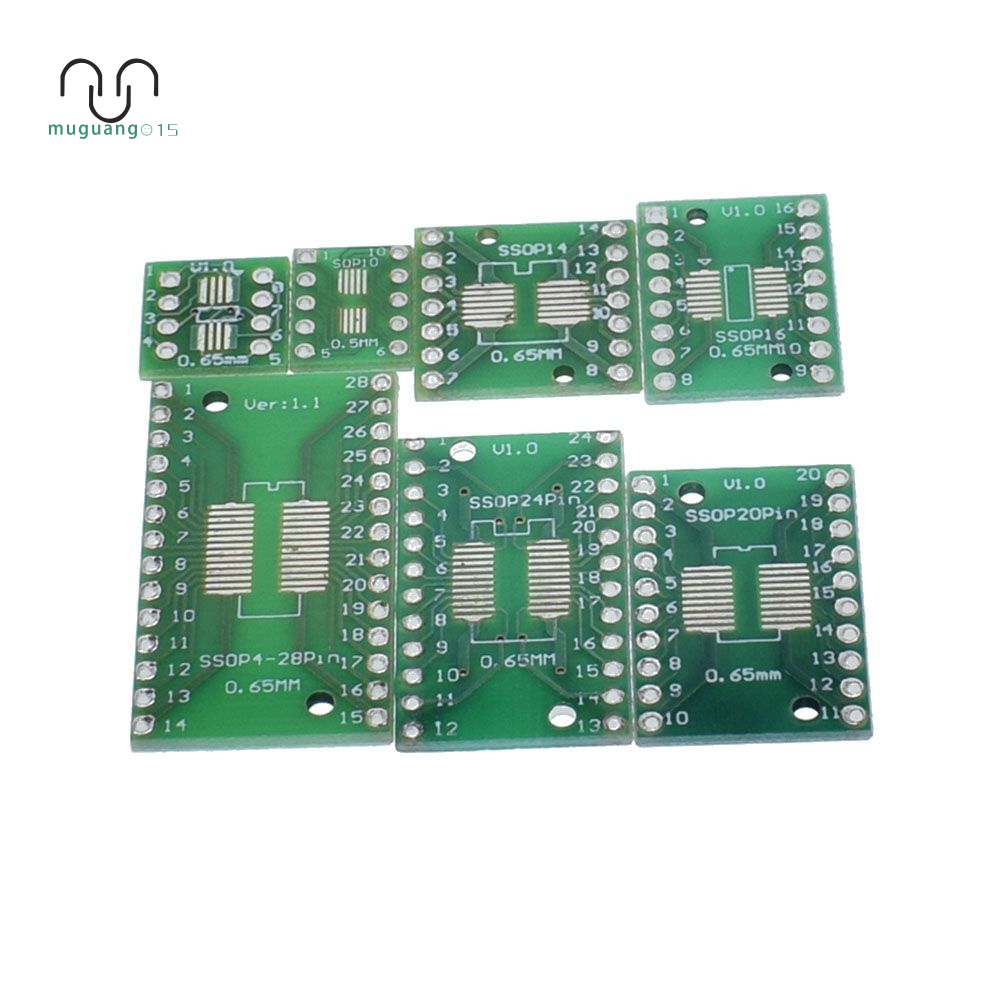 Bộ 35 Bảng Mạch Pcb Chuyển Đổi Từ Smd Sang Dip Sop Msp Ssop Tssop Sot23 8 10 14 16 20 24 28 Smt To Dip