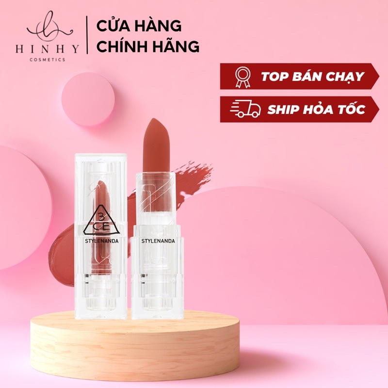 Son Thỏi 3CE Soft Matte Lipstick Clear Layer Edition