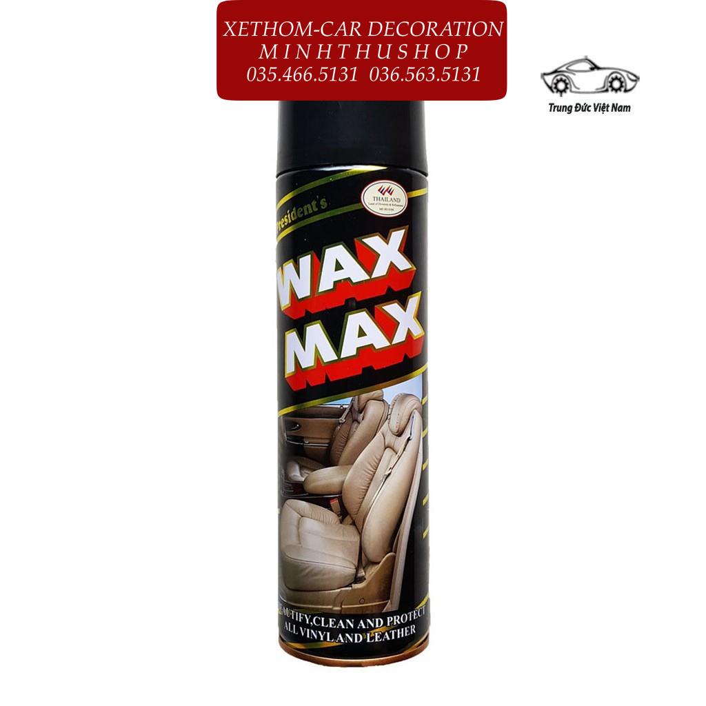 Xịt Bóng Đồ Da - Nội Thất Ô Tô Wax Max 100% nhập khẩu từ Thái Lan