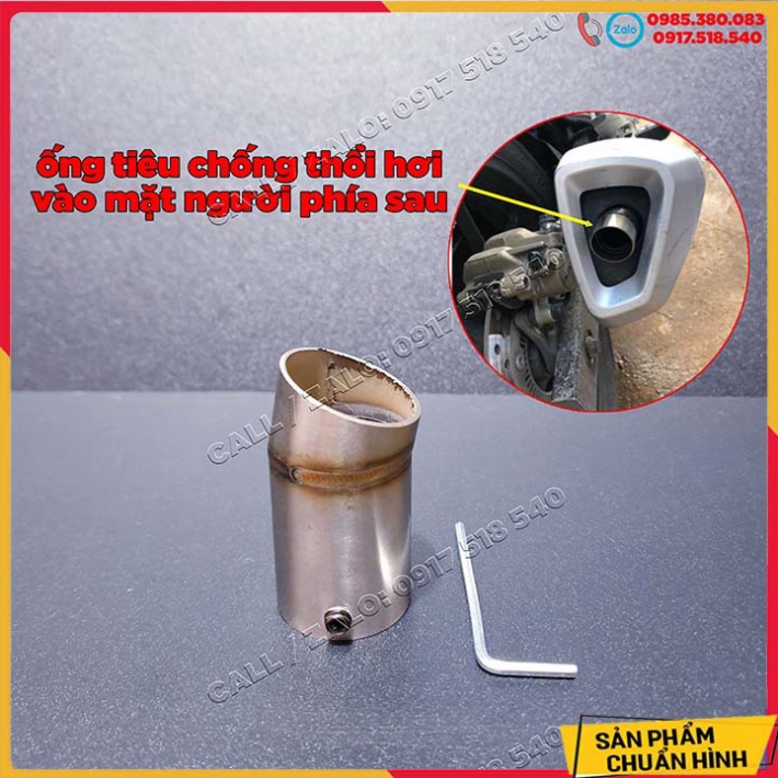 Chụp Ống Xả Pô Winner X Inox 304 / Ống Tiêu Chụp Ống Xã Gió Dành Cho Winner X Ảnh thật Sp
