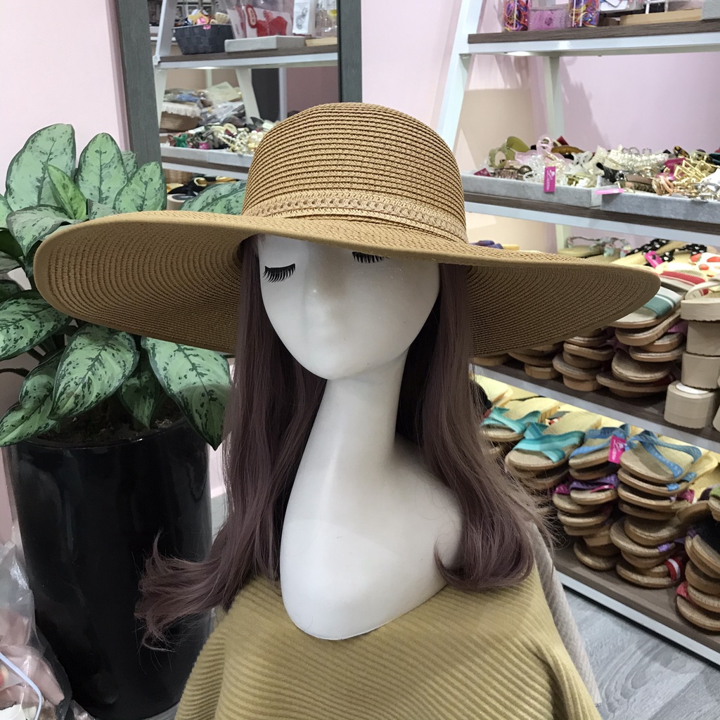 Mũ Nón Cói Rộng Vành Nơ 4 Cánh Lissu (Có Đóng Hộp)