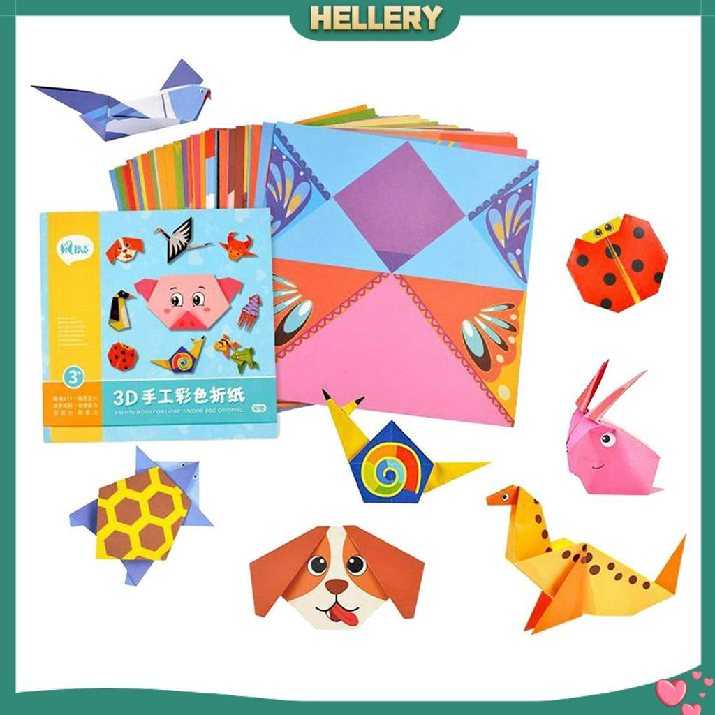 Bộ Giấy Xếp Hình Origami 3D Nhiều Màu Dành Cho Người Mới Bắt Đầu