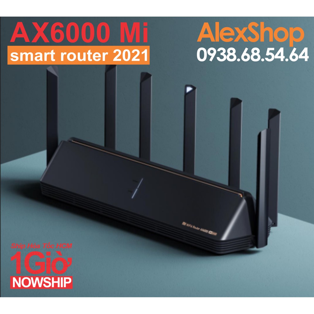 Xiaomi AIoT AX6000/ AX3600 Phát Wifi 6E Thông Minh - Giải Pháp Nhà Rộng, Gaming, 250User