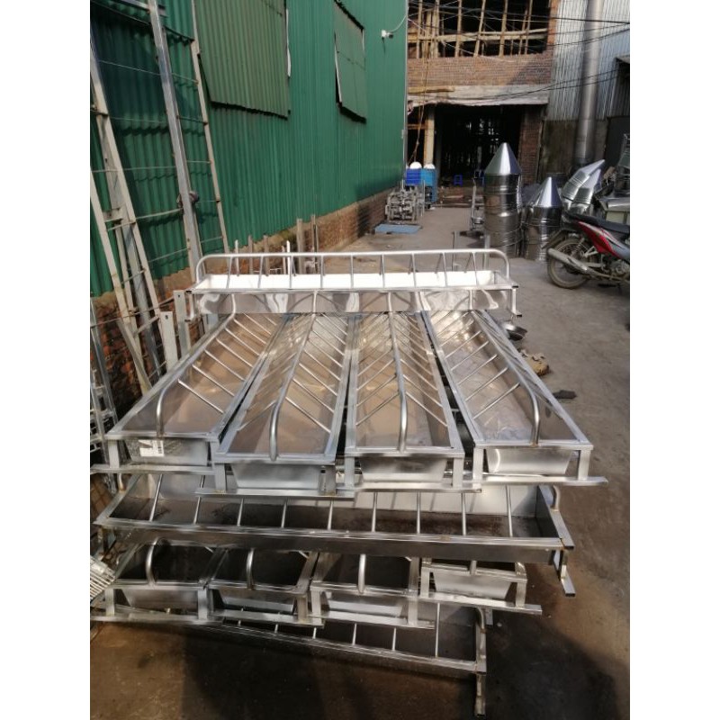 Máng tập ăn 20 ô bằng inox