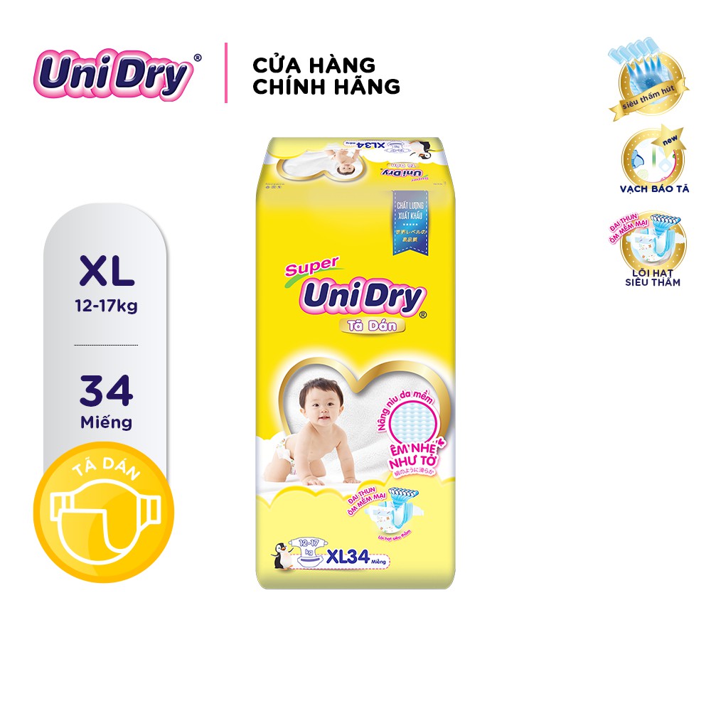 Tã dán UniDry S48/M42/L38/XL34