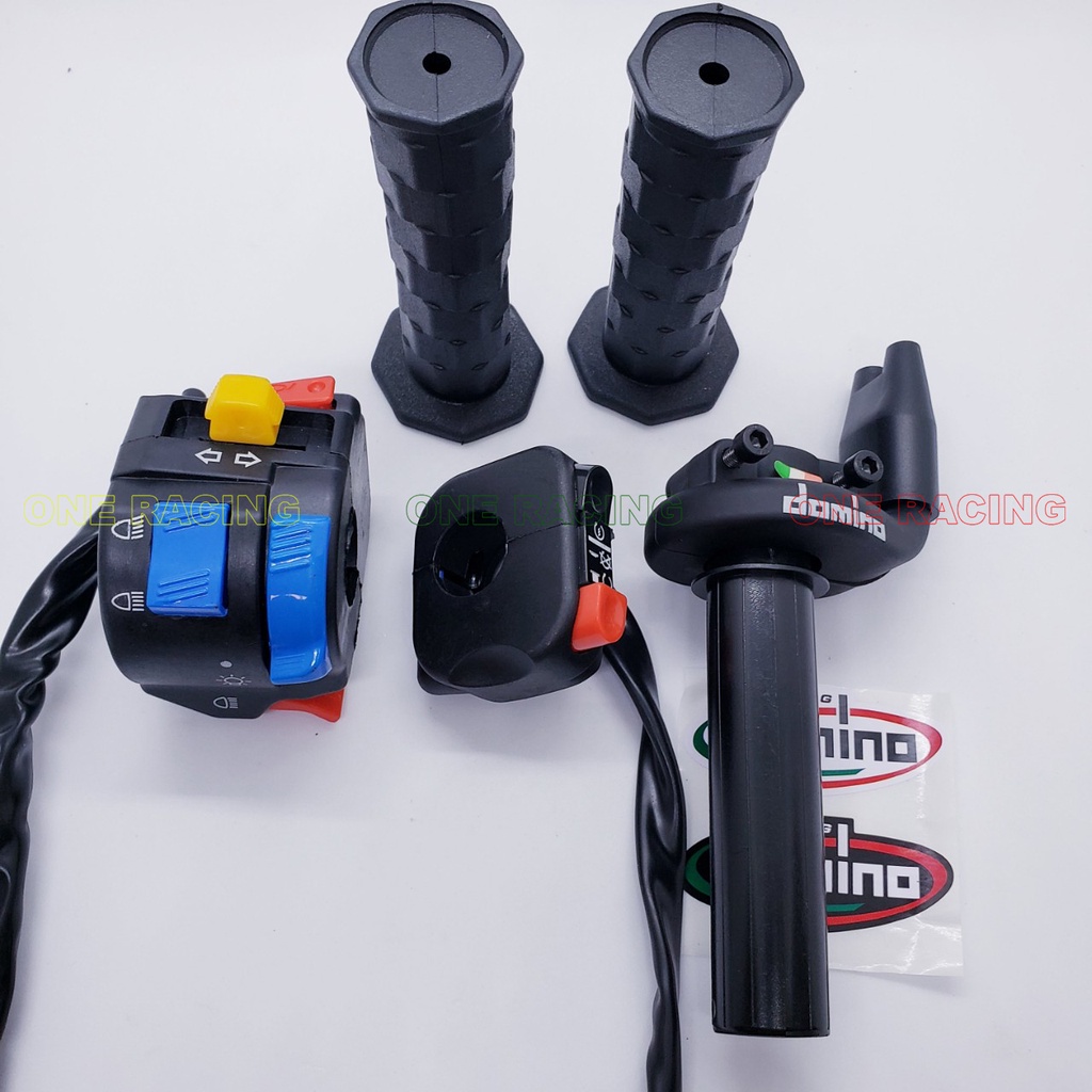 COMBO cùm tăng tốc domino 2 dây ga trên cùm công tắc fz passing 2 bao tay daytona gắn xe máy sirius exciter jupiter...