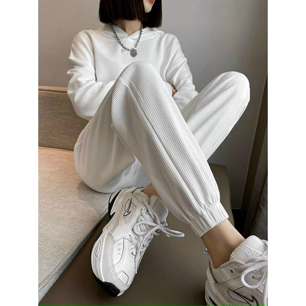 Quần Ống Rộng Bo Gấu Nữ- Quần Jogger tổ ong unisex Nữ vải ấm Mã -  899 | WebRaoVat - webraovat.net.vn