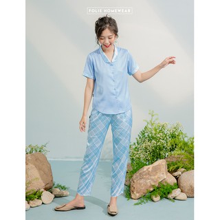 Folie Homewear đồ mặc nhà áo tay ngắn quần dài FB84.4