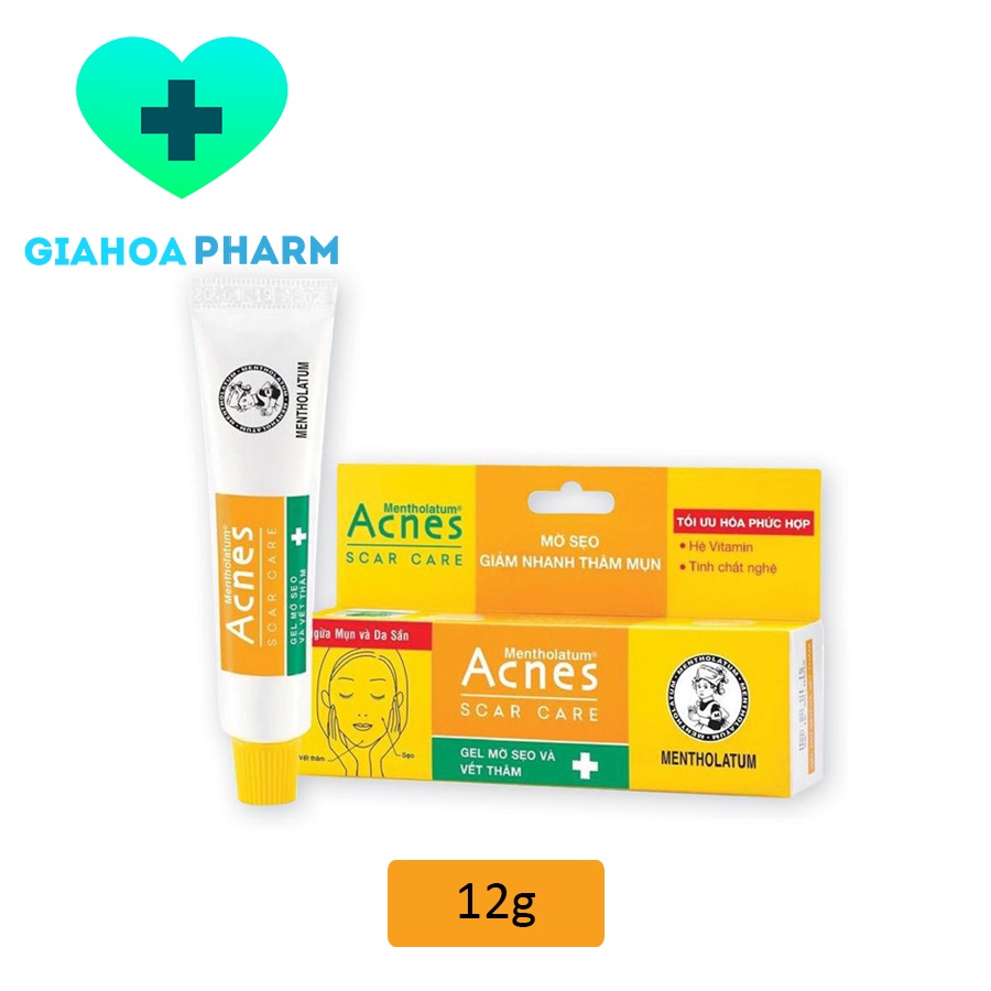 Gel mờ sẹo và vết thâm Acnes Scar Care kết hợp vitamin và tinh chất nghệ giúp ngừa mụn, da sần [CHÍNH HÃNG ROHTO]