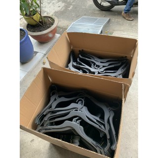 móc áo nhựa đen nhám không xước đồ combo 10 cây