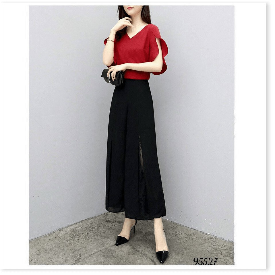 SET COTTON LẠNH,QUẦN CÓ DÂY KÉO,THIẾT KẾ HỌA TIẾT TRƠN NHƯNG KHÔNG KÉM PHẦN SANG TRỌNG  THỜI TRANG KME.STORE