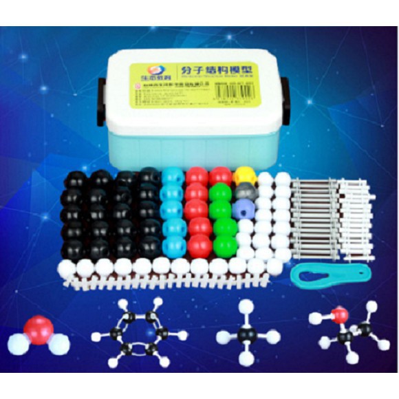 Mô hình lắp ghép phân tử hóa học, dạng đặc, 150 chi tiết