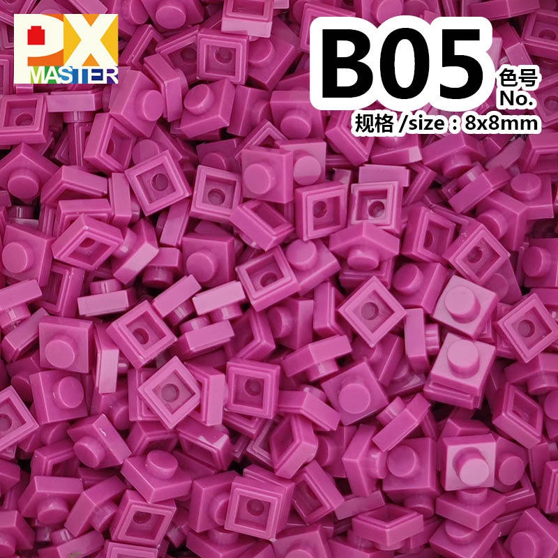 Đồ chơi giáo dục lắp ráp   logo moc 50 viên vuông dẹt 1x1 nhiều màu