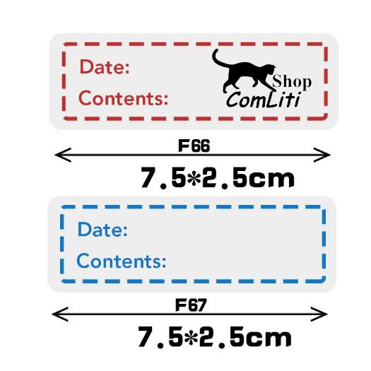 Tem Dán Bảo Quản Thực Phẩm Nhãn Ghi Thông Tin Cuộn 125 Cái